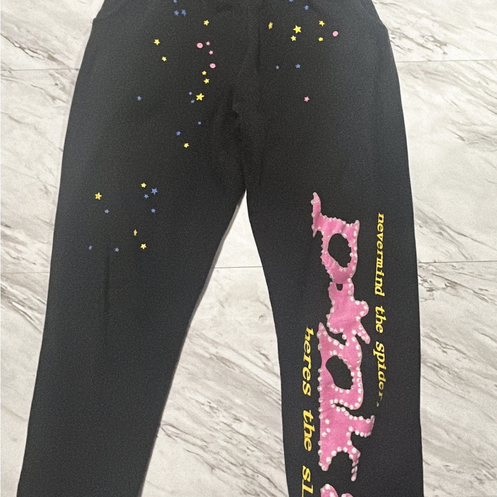 Sp5der Pnk Sweatpants ‘Black’